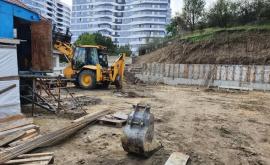 Monument arheologic afectat O construcție din sectorul Rîșcani stopată