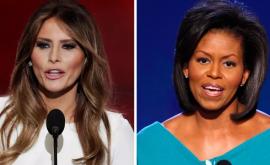 Michelle Obama spune că sa întîlnit cu Melania Trump din obligație