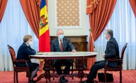 Președintele Igor Dodon a participat la ședința săptămînală cu Greceanîi și Chicu
