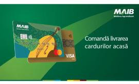 Moldova Agroindbank va livra cardurile bancare la domiciliul clienților