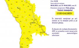 În Moldova a fost prelungit Codul galben de ghețuș
