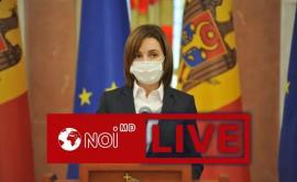Briefing de presă susținut de Președintele Republicii Moldova Maia Sandu
