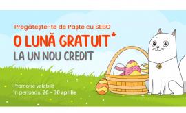 Pregăteștete de Paște cu SEBO o lună gratuit la un nou credit