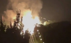 Explozie puternică a unei conducte de gaz în Lugansk VIDEO
