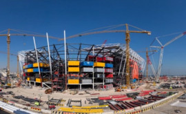 В Катаре строят стадион из морских контейнеров для будущего ЧМ2022