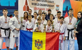 Șase medalii de aur 2 de argint și 8 de bronz a cucerit Moldova la Campionatul Mondial de Karate Shotokan