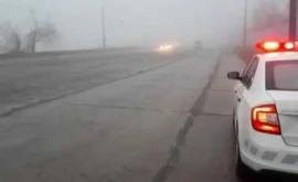 Осторожно туман и мокрая дорога