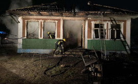 Пожар в Бричанах Женщина осталась без жилья