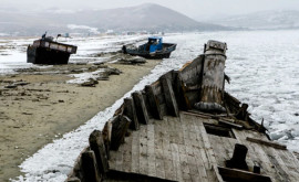 Flotilafantomă din Coreea de Nord eșuată dea lungul coastei rusești