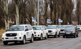 Колонна машин миссии ОБСЕ покинула Донецк и Луганск
