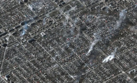 Mariupol Imagini cu orașul bombardat din satelit