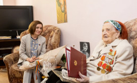 Maia Sandu a vizitato pe ultima supraviețuitoare din Moldova a asediului Leningradului