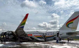 Появилось видео загоревшегося в Китае самолета со 113 пассажирами на борту