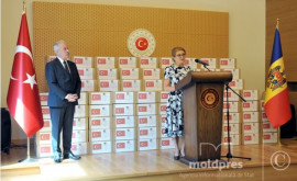 Ambasada Turciei a făcut o donaţie pentru veteranii MAI din Republica Moldova