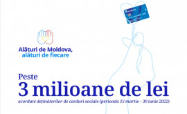 3 млн леев предоставил Victoriabank во время акции социальных карт в рамках кампании Вместе с Молдовой вместе со всеми