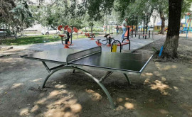 В парках и скверах Кишинева устанавливают теннисные столы и столы для армрестлинга