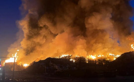 Incendiu puternic la Chișinău