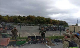 Молдавские военнослужащие тренируются на полигоне в Хоэнфельсе