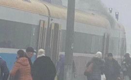 Локомотив поезда КишиневЯссы задымился в Сипотенах Пассажиры эвакуированы