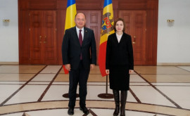 Maia Sandu în discuții cu ministrul Afacerilor Externe al României