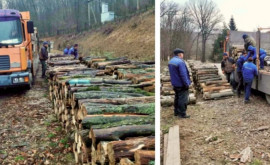 Президент Майя Санду подарила дрова гимназии Леова