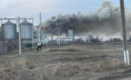 Пожар в Международном свободном порту Джурджулешты