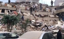 Драматические кадры из Турции Момент обрушения здания