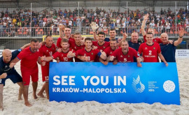 Fotbal pe plajă Programul meciurilor Naționalei Moldovei la Jocurile Europene 2023