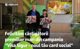 OTP Bank a desemnat câștigătorii premiilor mari ai campaniei Visa Sigur noul tău card social