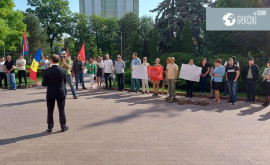 На пикет к зданию парламента Молдовы вышли десятки граждан