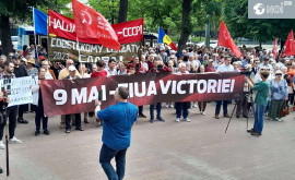 Protest în fața Parlamentului împotriva intenției de a anula marcarea Zilei Victoriei pe 9 mai