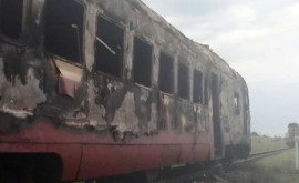 Incendiu în trenul ChișinăuUngheni 