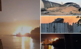 Explozii la granița cu România Atac cu drone asupra portului ucrainean Reni la Dunăre