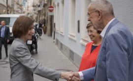 Maia Sandu sa întîlnit la Salzburg cu președintele Austriei 