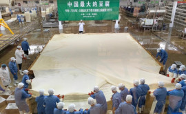 O companie din China a produs o bucată uriașă de tofu Ce dimensiuni are