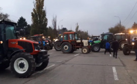 Фермеры перекрыли Хынчештское шоссе на въезде в Кишинев 
