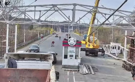 A început lucrări de reconstrucție a unui punct de control pe podul ce leagă Rîbnița de Rezina