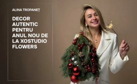 Alina Tropaneț Decor autentic pentru Anul Nou de la XOstudio Flowers