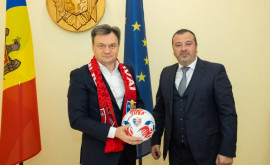 Dorin Recean sa întîlnit cu conducerea Federației de Fotbal din Moldova