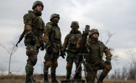 Молдавские солдаты тренируются вместе с румынскими военными на полигоне Смырдан