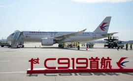 Noul avion chinezesc C919 face prima sa călătorie la Salonul de aviație din Singapore