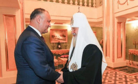 Igor Dodon sa întîlnit la Moscova cu Patriarhul Kirill 