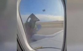 Nou incident cu un avion Boeing Carcasa unui motor sa rupt