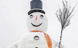 В Германии слепили гигантского снеговика ФОТО