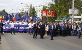 Marșul Victoriei organizat de PDM Plahotniuc în fruntea coloanei VIDEO