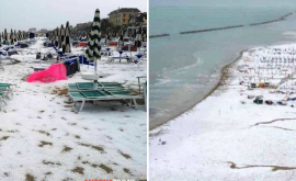 На популярном европейском курорте выпал снег в разгар лета ФОТО ВИДЕО