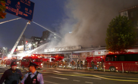 Un incendiu a distrus o parte din celebra piață de pește din Tokyo