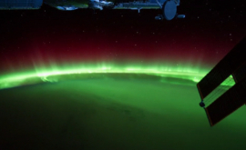 Imagini fascinante cu aurora boreală văzută din cosmos VIDEO