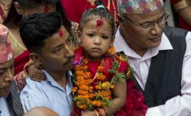 Трёхлетнюю девочку избрали живой богиней Непала