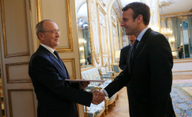 Ambasadorul Republicii Moldova în Franța a discutat cu Macron